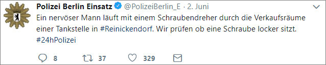 Twitter-Marathon Der Berliner Polizei · Häfft.de