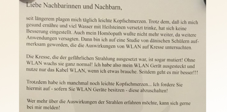 36++ Bittere wahrheit sprueche , Verstrahlte Nachbarn Die bittere Wahrheit über WLAN · Häfft.de